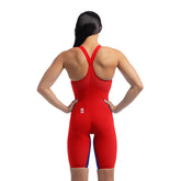 SPEEDO Woman Closed Back Competition LZR PURE VALOR 2.0 15860 H673 Flame Red/Cobalt Pop