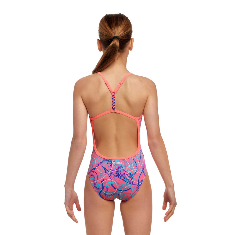 FUNKITA Girls Twisted One Piece Quick Flick