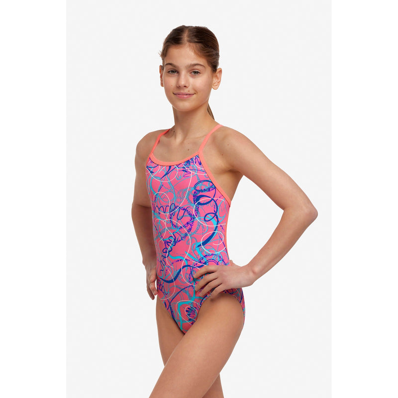 FUNKITA Girls Twisted One Piece Quick Flick