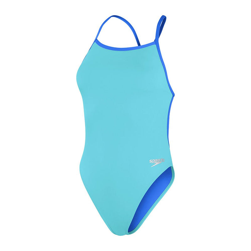 SPEEDO Woman Solid VBack Fluo Arctic/Blue Cobalt 00317915762