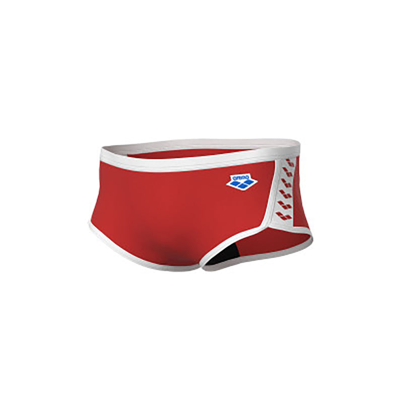 ARENA Man Low Waist Short ICONS SWIM SOLID 005046 401 Red White