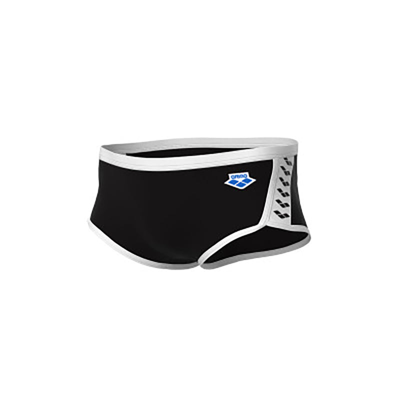 ARENA Man Low Waist Short ICONS SWIM SOLID 005046 510 Black White