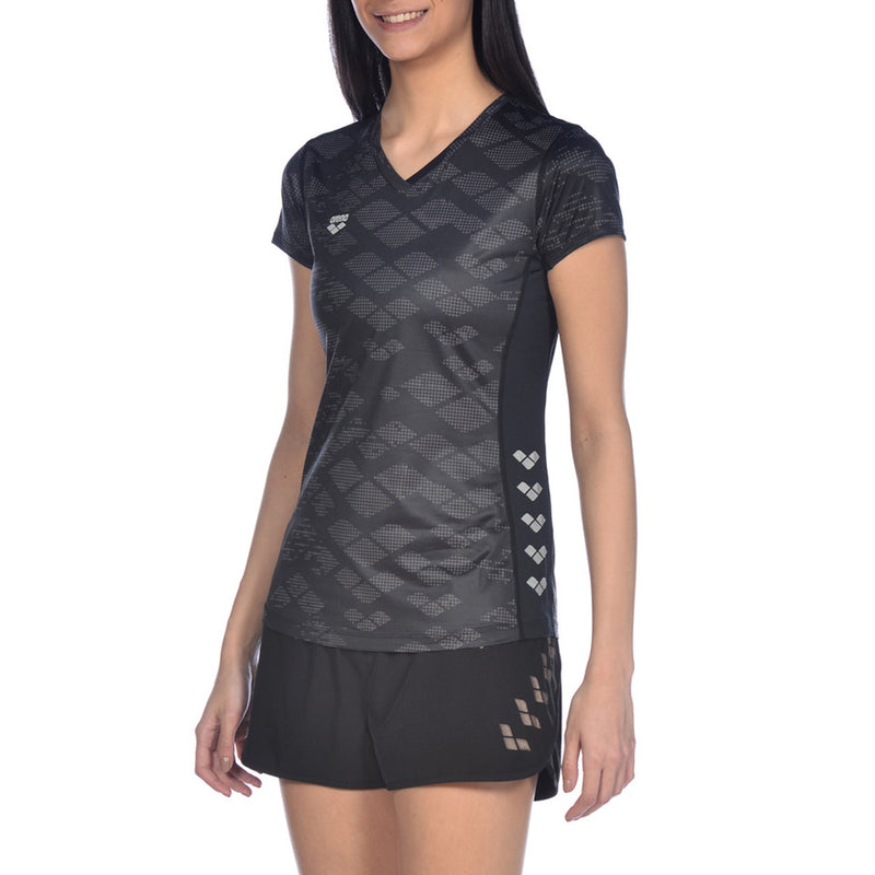 ARENA Woman T-Shirt Short Sleeve RUN MESH SOLID  001541